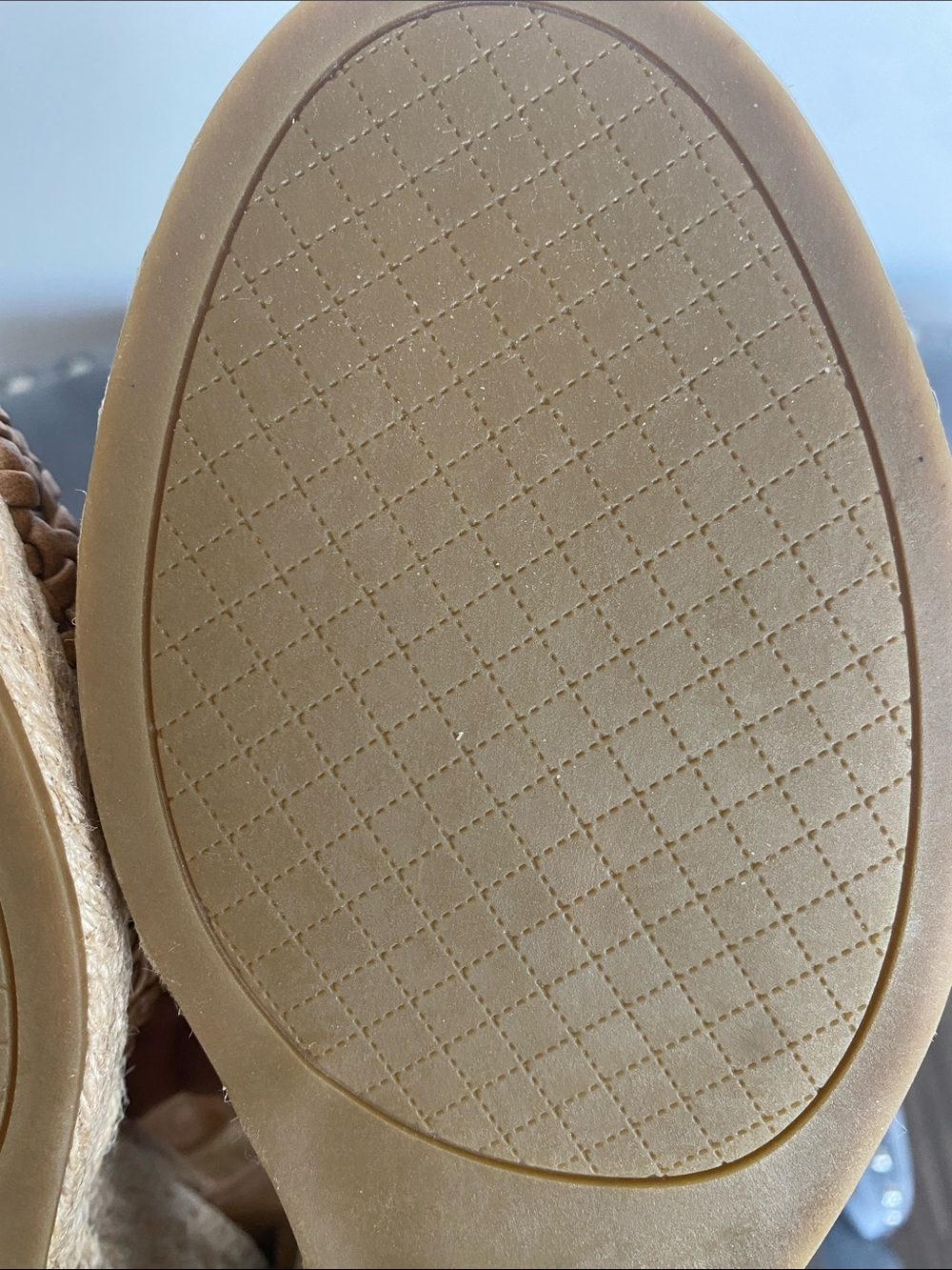 NWT Style & Co. Tan Braided Espadrille Wedge Sandals - Picture 9 of 16